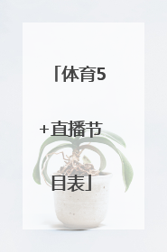 「体育5+直播节目表」广东体育节目表直播表